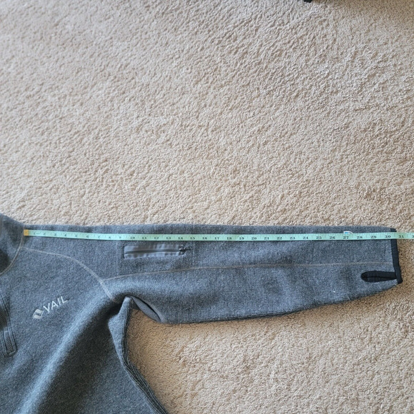 Kuhl 1/4 Zip ThermoKore Mens M Wool Blend Fleece Pullover Gray - Picture 6 of 14